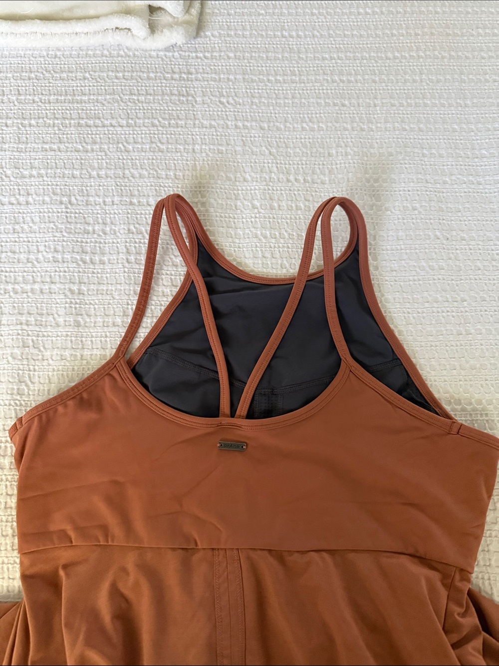 prAna - Railay High Low Dress Athletic Dress in rust color women size L like new - Picture 6 of 9
